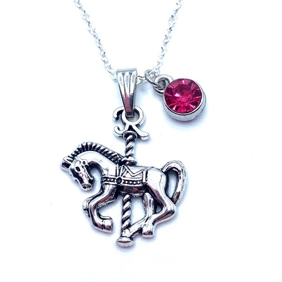 Carousel Horse Necklace - Picture 5 of 7